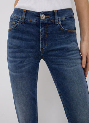 Jeans skinny ecosostenibile denim blu
